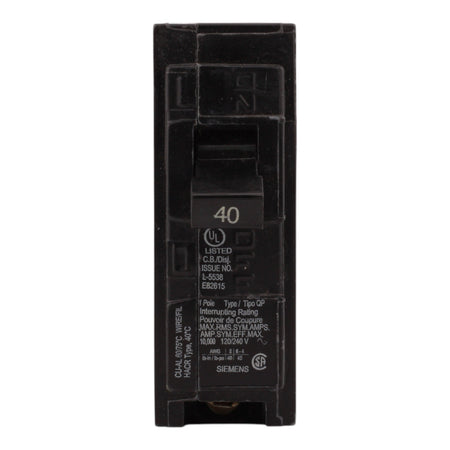 Siemens QP Q140 40A 1P 120V Circuit Breaker - Image 2