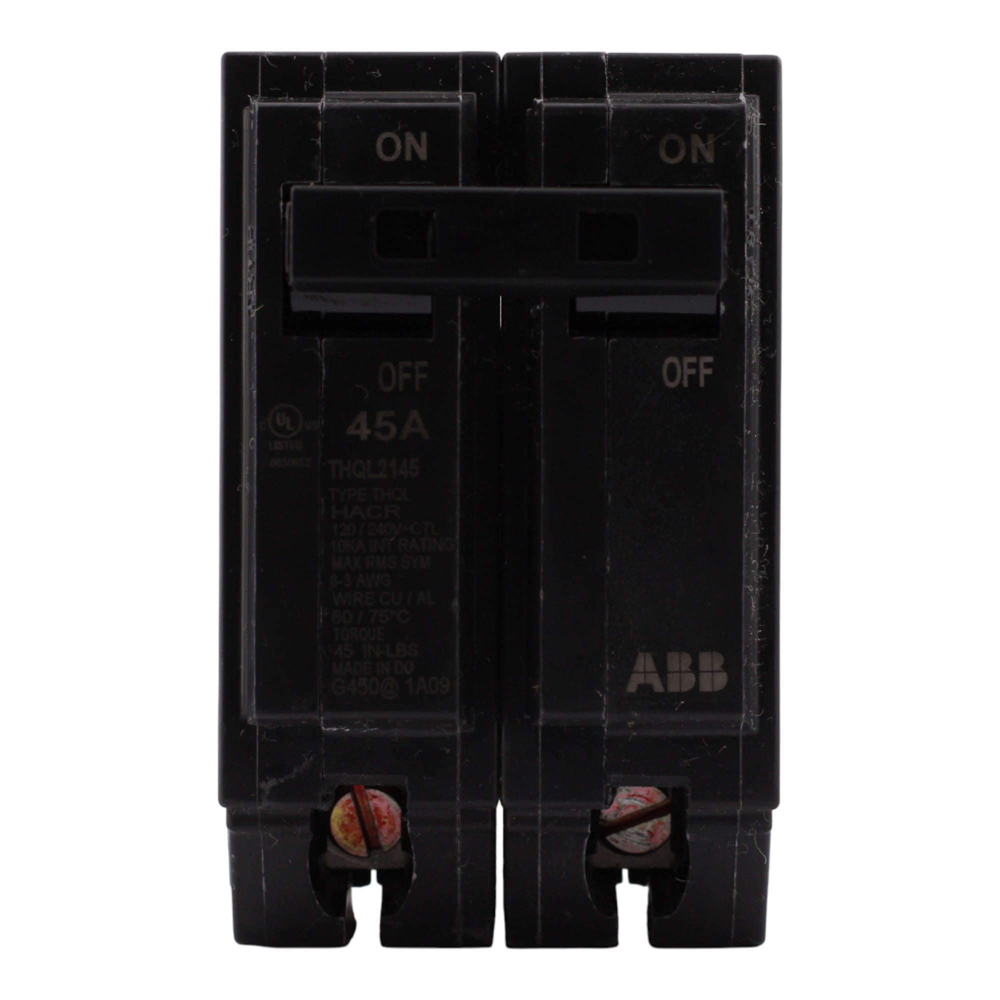 GE Q-Line, THQL2145, 45A, 2P, 120/240V, Thermal Magnetic, Circuit Breaker - Image 3
