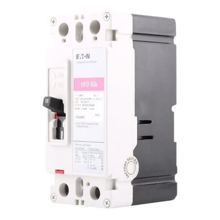 Eaton Series C HFD2015 15A 2P 600V Molded Case Circuit Breaker - Image 2