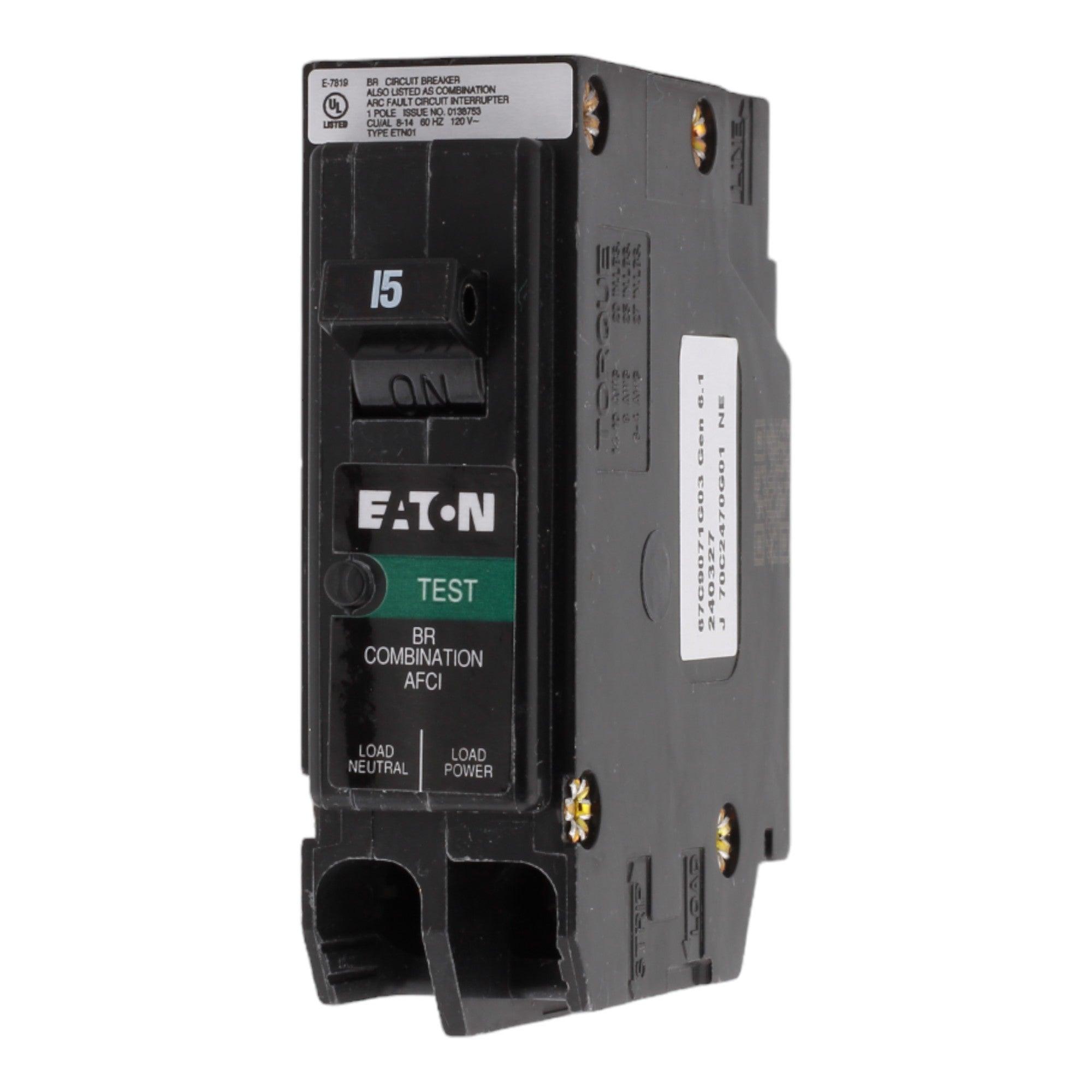 Eaton BR BRP115AF 15A 1P 120V AFCI Plug on Neutral Circuit Breaker - Image 3