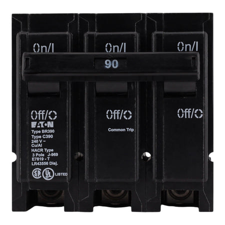 Eaton BR, BR390, 90A, 3P, 240V, Thermal Magnetic, Circuit Breaker - Image 3