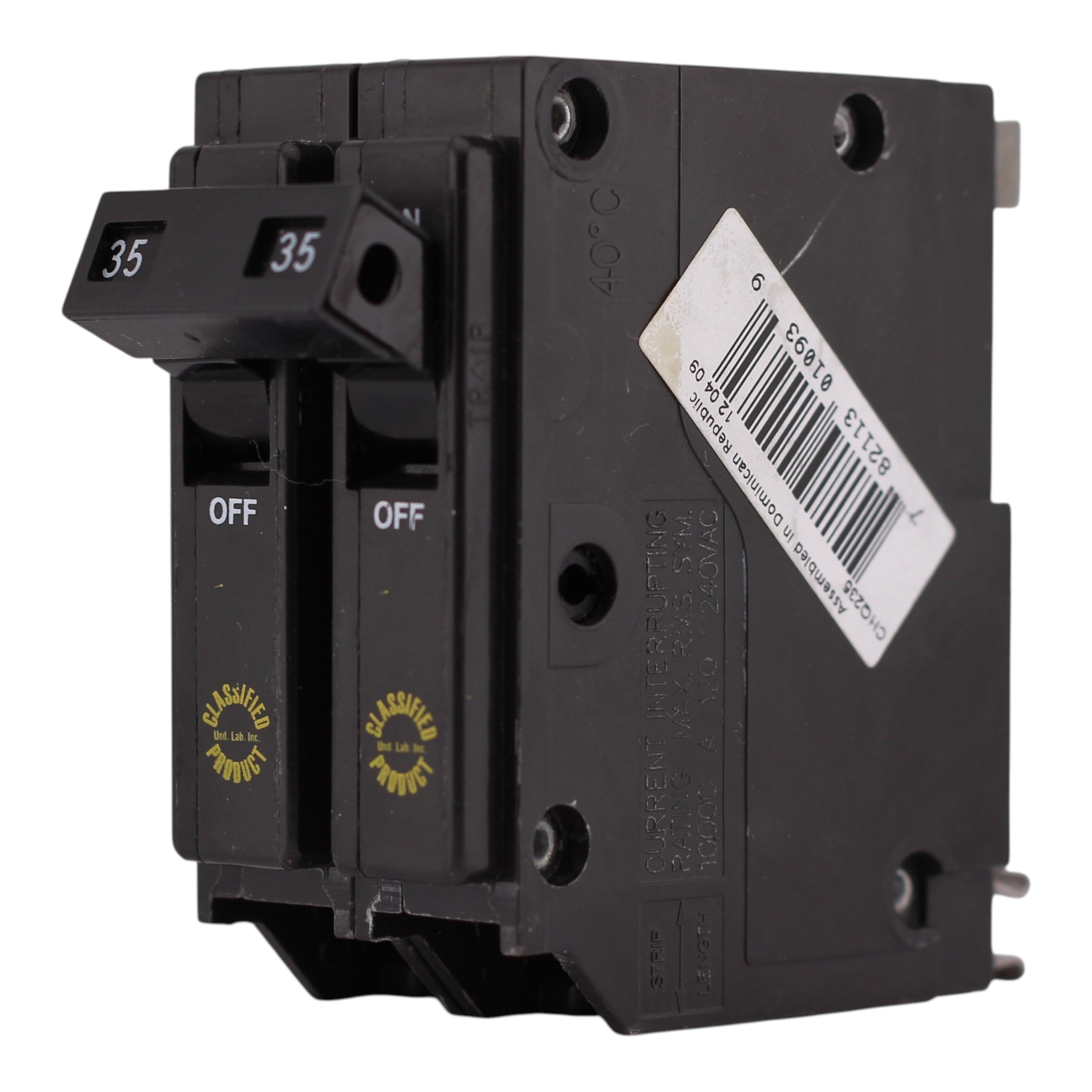 Eaton CHQ, CHQ235, 35A, 2P, 120/240V, Classified, Circuit Breaker - Image 2