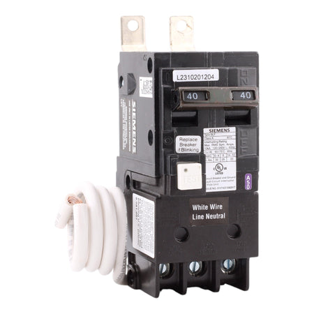 Siemens BF240A 40 Amp Double Pole 240V Bolt-On GFCI Ground Fault Circuit Breaker UL - Image 2