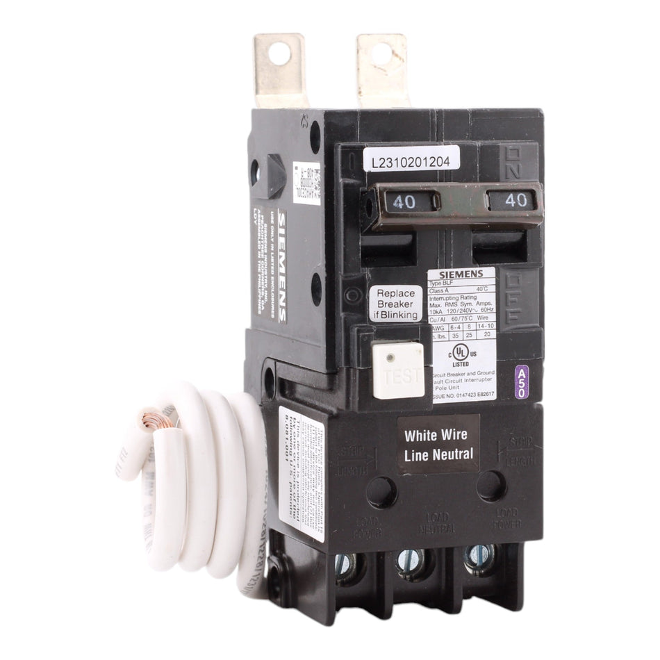 Siemens BF240A 40 Amp Double Pole 240V Bolt-On GFCI Ground Fault Circuit Breaker UL - Image 2