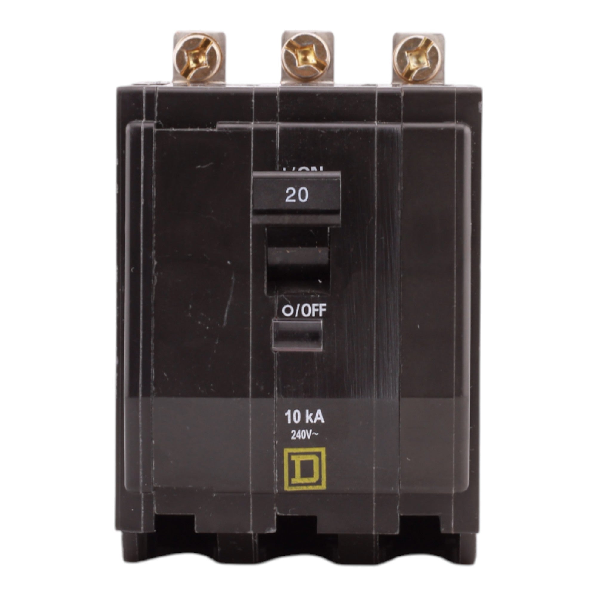 Square D QO QOB320 20A 3P 120/240V Standard Bolt-On Circuit Breaker - Image 3