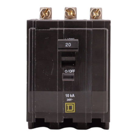 Square D QO QOB320 20A 3P 120/240V Standard Bolt-On Circuit Breaker - Image 3
