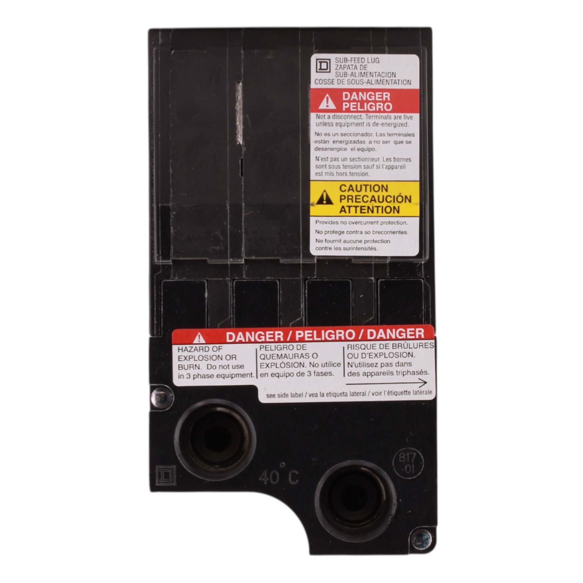 Square D QO QO2225SL 225A 2P 120/240V Subfeed Lug Kit - Image 4
