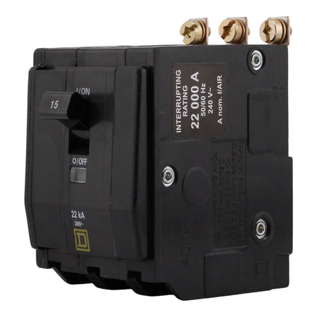 Square D QO QOB315VH 15A 3P 120/240V 22kA Bolt-On Circuit Breaker - Image 2