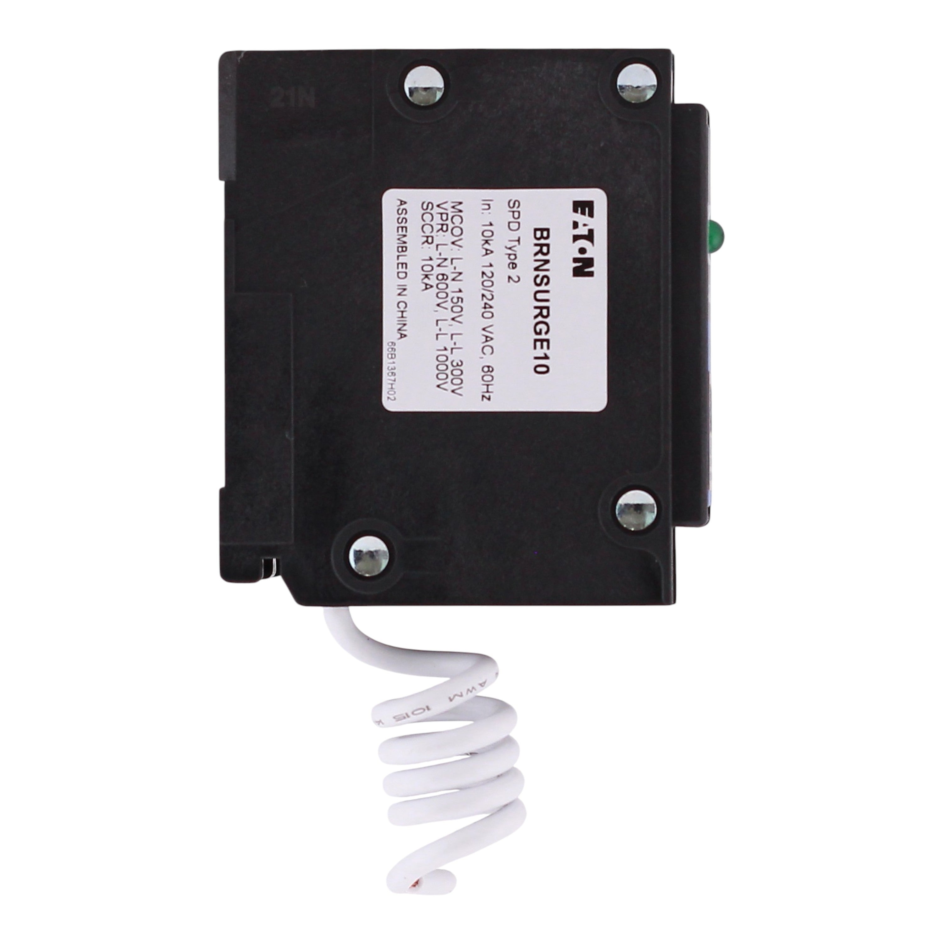 Eaton Type BR BRNSURGE10 2P 120/240V Surge Protective Device Pigtail Neutral - Image 7