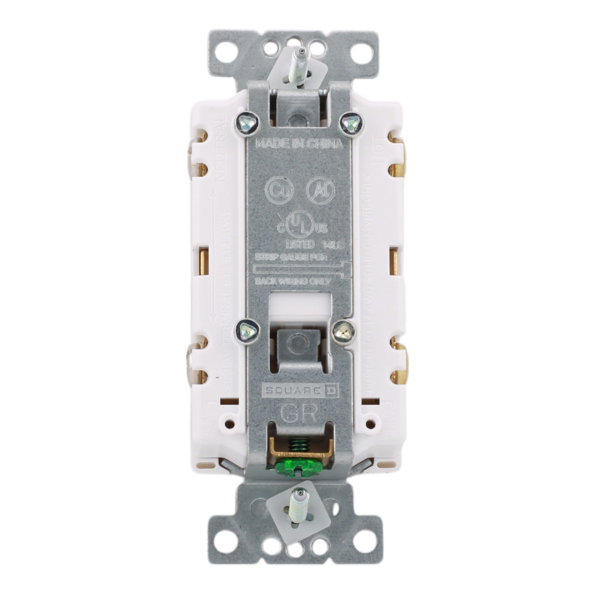 Square D SQR57101WH X Series 15A 125V Tamper Resistant Lighted Outlet, Matte White - Image 2