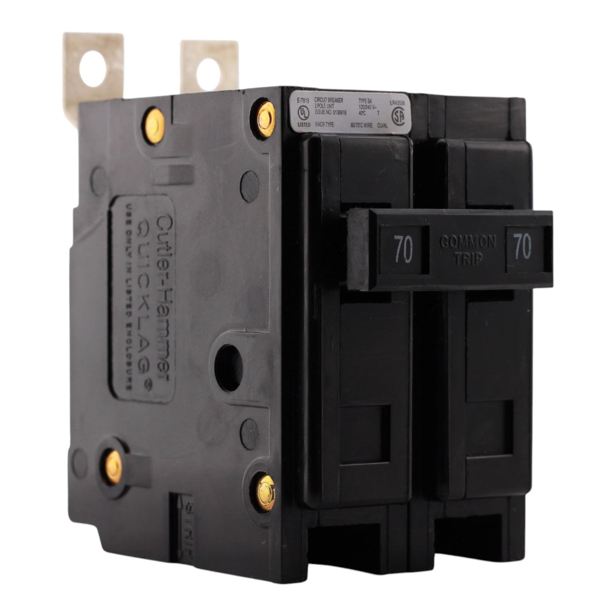 Eaton BAB, BAB2070, 70A, 2P, 120/240V, Bolt-On, Circuit Breaker - Image 6