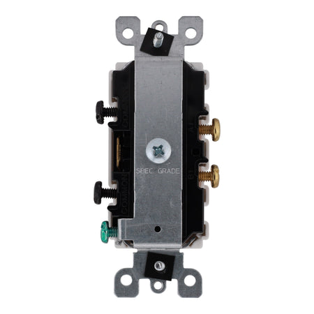 Leviton Decora 5634-W 15A Single-Pole / Single-Pole Combination Switch White - Image 7