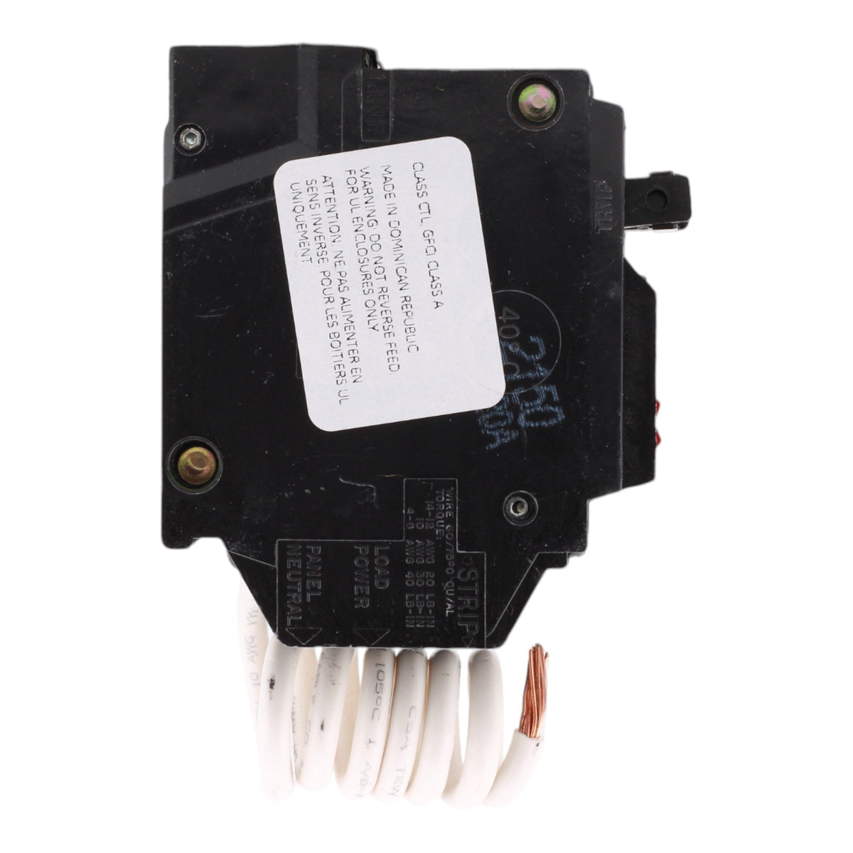 GE THQL2150GFT2P 50A 240V 2-pole GFCI Circuit Breaker Pigtail Neutral - Image 4