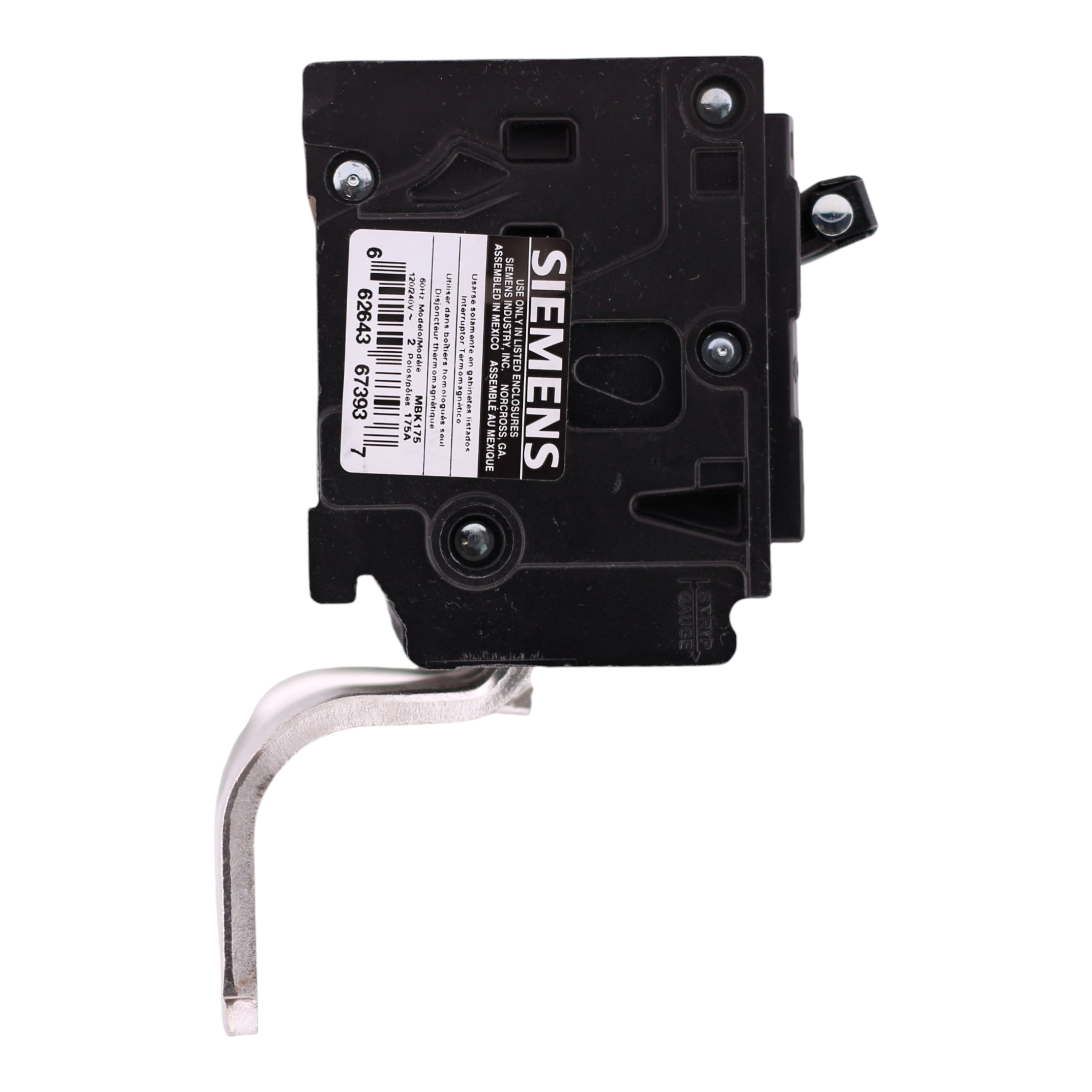 Siemens EQ, MBK175, 175A, 4P, 120/240V, 22kAIC, Main Breaker, EQ9684 - Image 5
