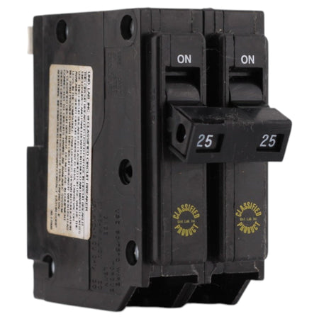 Eaton CHQ, CHQ225, 25A, 2P, 120/240V, Classified, Plug-In, Circuit Breaker