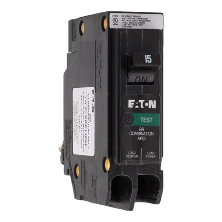 Eaton BR BRP115AF 15A 1P 120V AFCI Plug on Neutral Circuit Breaker