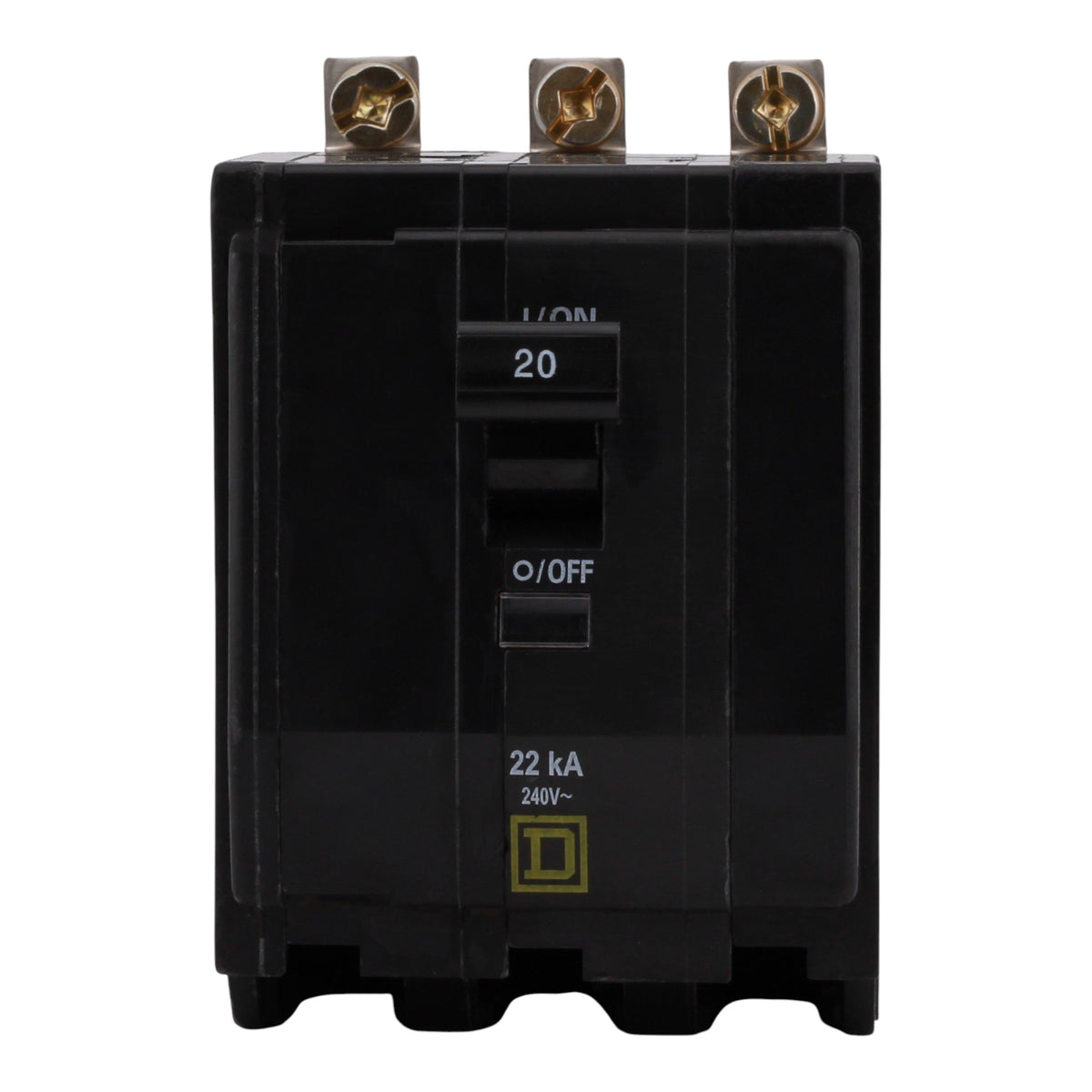 Square D QO QOB320VH 20A 3P 120/240V 22kA Bolt-On Circuit Breaker - Image 3