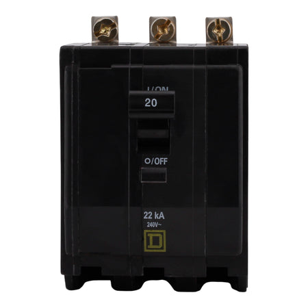 Square D QO QOB320VH 20A 3P 120/240V 22kA Bolt-On Circuit Breaker - Image 3