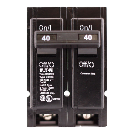 Eaton BR, BR240B, 40A, 2P, 120/240V, Thermal Magnetic, Circuit Breaker - Image 3