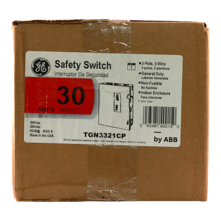 ABB TGN3321 30A 3P 240V Non-Fusible General Duty Safety Switch NEMA 1 - Image 2