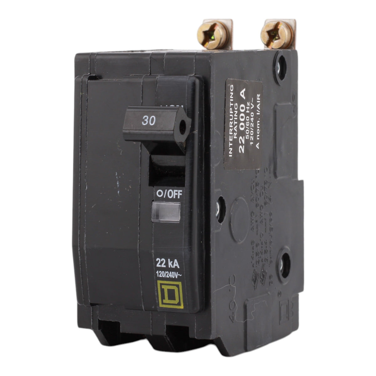 Square D QOB230VH, 30A, 120/240V, 2-Pole, Bolt-On Circuit Breaker, Standard Trip, for Square D Load Centers - Image 3
