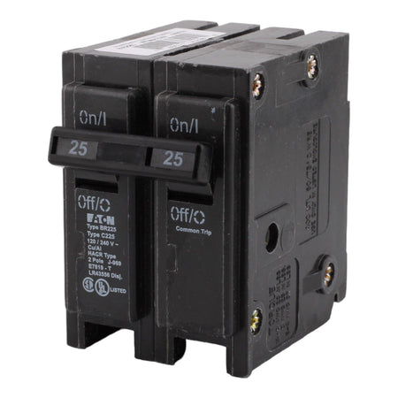 Eaton BR225 25 Amp Double Pole 240V Plug-In Standard Trip Circuit Breaker UL - Image 3