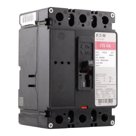 Eaton Type CV CVS3225X 225A 3P 240V Molded Case Circuit Breaker