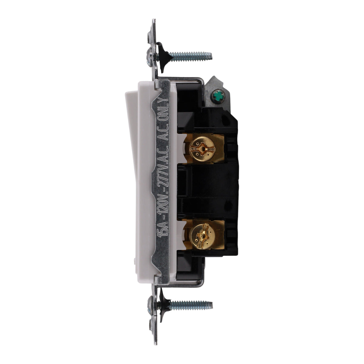 Leviton Decora PACK-10 5601-2W 15A Single-Pole 120/277V Grounding Rocker Switch White - Image 7
