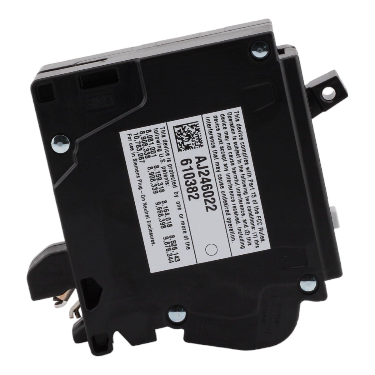 Siemens QF120AN, 20 Amp, 120 Volt, Single Pole, GFCI Circuit Breaker, Plug-In Neutral Connection, For Siemens Type EQ, EQL, SEQ Load Centers - Image 4