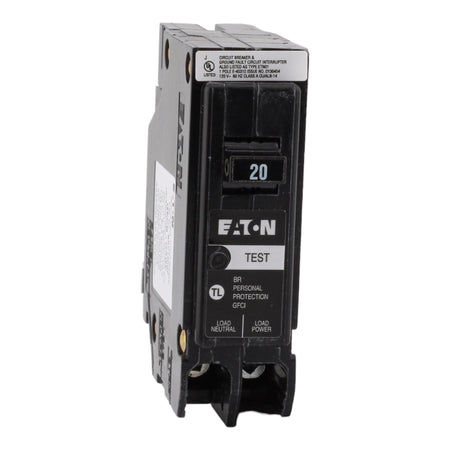 Eaton BR BRP120GF 20A 1P 120/240V GFCI Plug-On Neutral Circuit Breaker - Image 3
