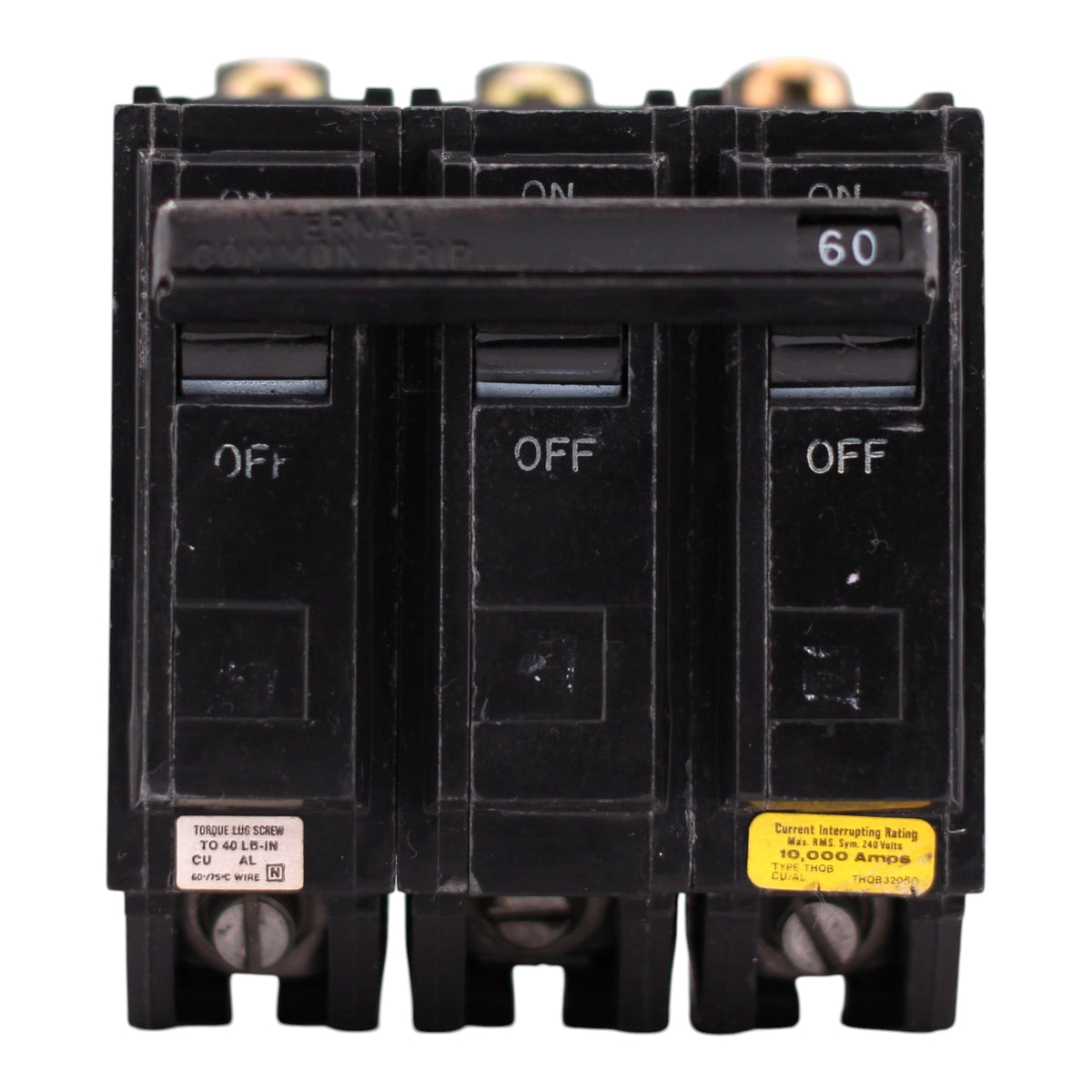 GE Q-Line, THQB32060, 60A, 3P, 240V, Bolt-On, Circuit Breaker - Image 3