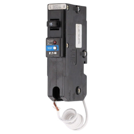 Eaton BR, BRLAFGF115, 15A, 1P, 120/240V, Dual Function AFCI/GFCI, Pigtail Neutral, Circuit Breaker - Image 4