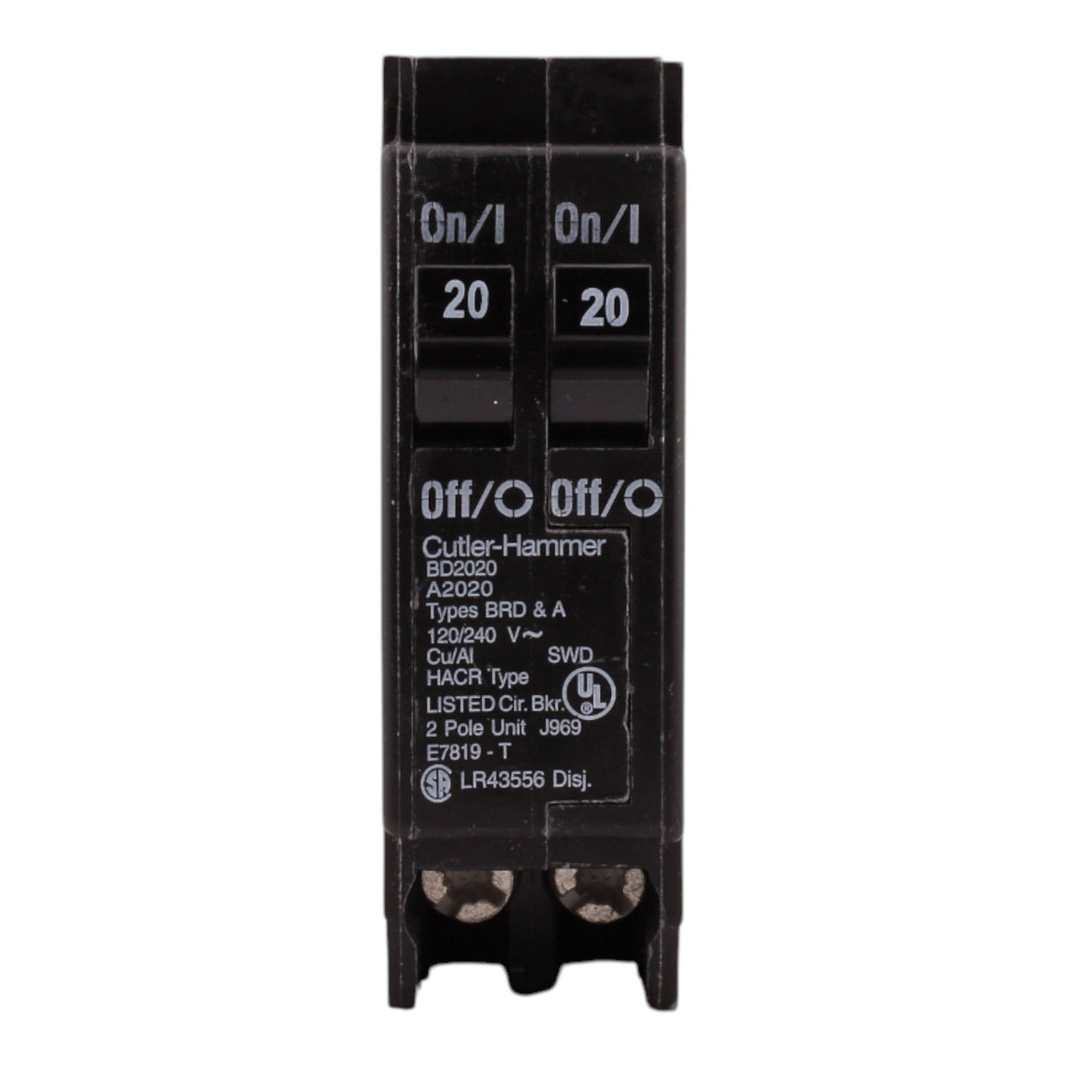 Eaton BR BD2020 20A 1P 120V Duplex Tandem Circuit Breaker - Image 3