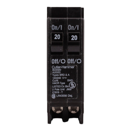 Eaton BR BD2020 20A 1P 120V Duplex Tandem Circuit Breaker - Image 3