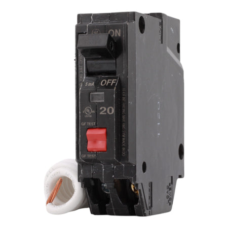 GE THQL1120GFT, 20 Amps, Single Pole, 120 Volts, Ground Fault Circuit Breaker, GFCI, Pigtail Connection, Plug-In Mount, for GE Panels - Image 3