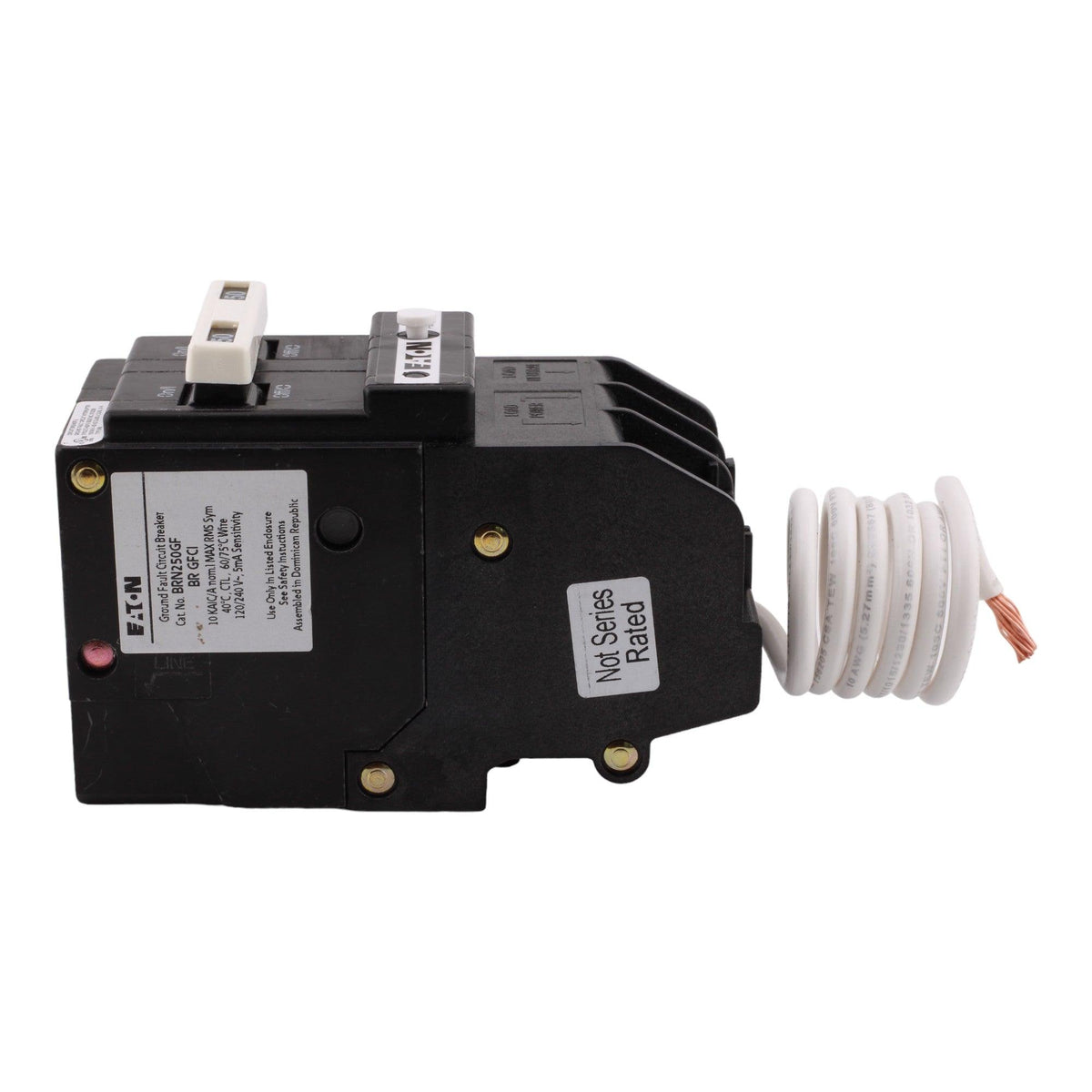 Eaton BRN250GF 50 Amp Double Pole 240V Pigtail-Neutral GFCI Ground Fault Circuit Breaker UL - Image 6