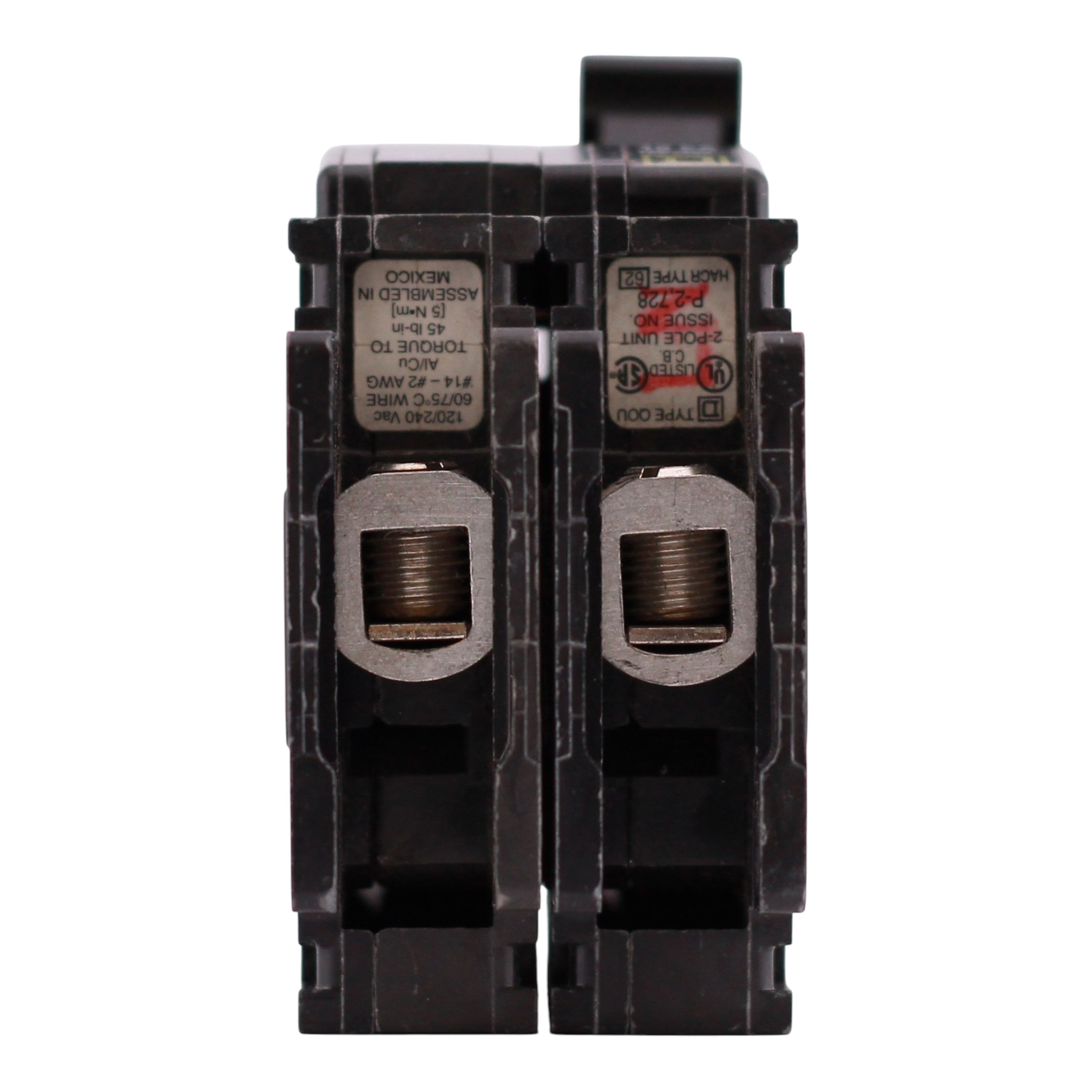 Square D QOU, QOU210, 10A, 2P, 120/240VAC, Unit Mount, Miniature Circuit Breaker - Image 8