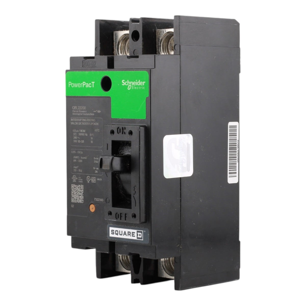 Square D QBL22200 200A 2P 240VAC Circuit Breaker - Image 7