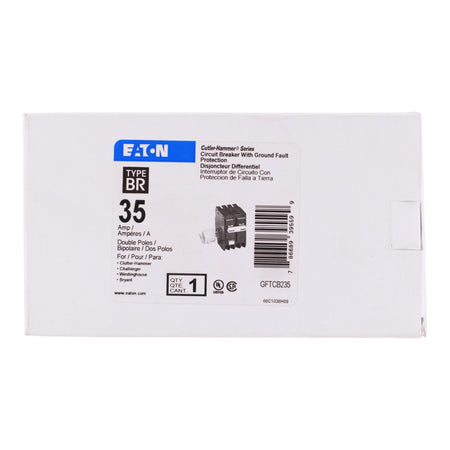 Eaton BR, GFTCB235, 35A, 2P, 120/240V, GFCI, Pigtail Neutral, Circuit Breaker - Image 3