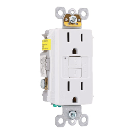 Legrand 1597TRW 15A 125V Tamper-Resistant Duplex GFCI Receptacle White - Image 3