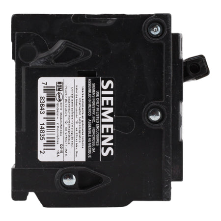 Siemens Q215 15 Amps 120/240 Volts Double Pole Thermal Magnetic Circuit Breaker, Plug-In Mount - Image 5