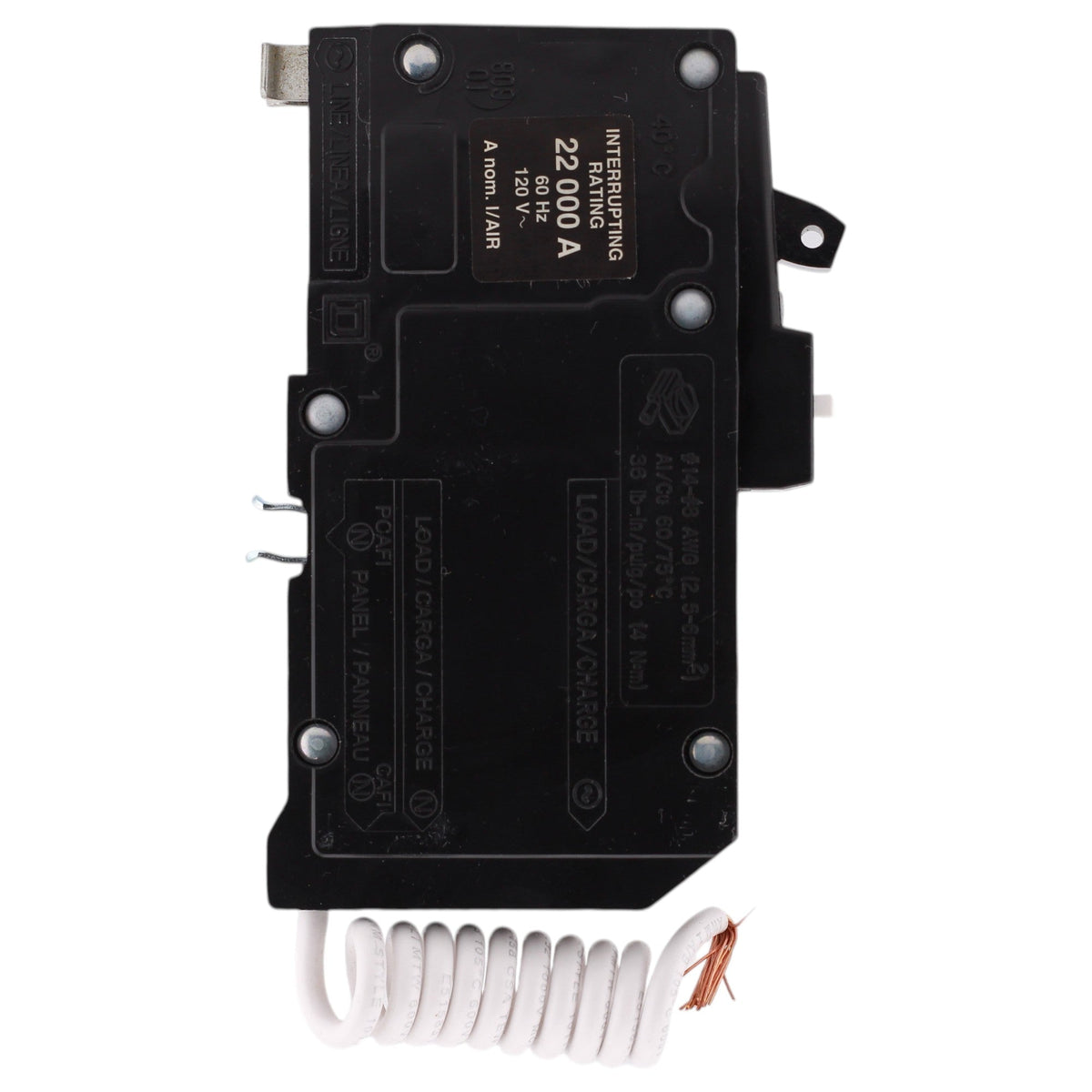 Square D QO, QO120VHCAFI, 20A, 1P, 120/240V, AFCI, Pigtail Neutral, Circuit Breaker - Image 5