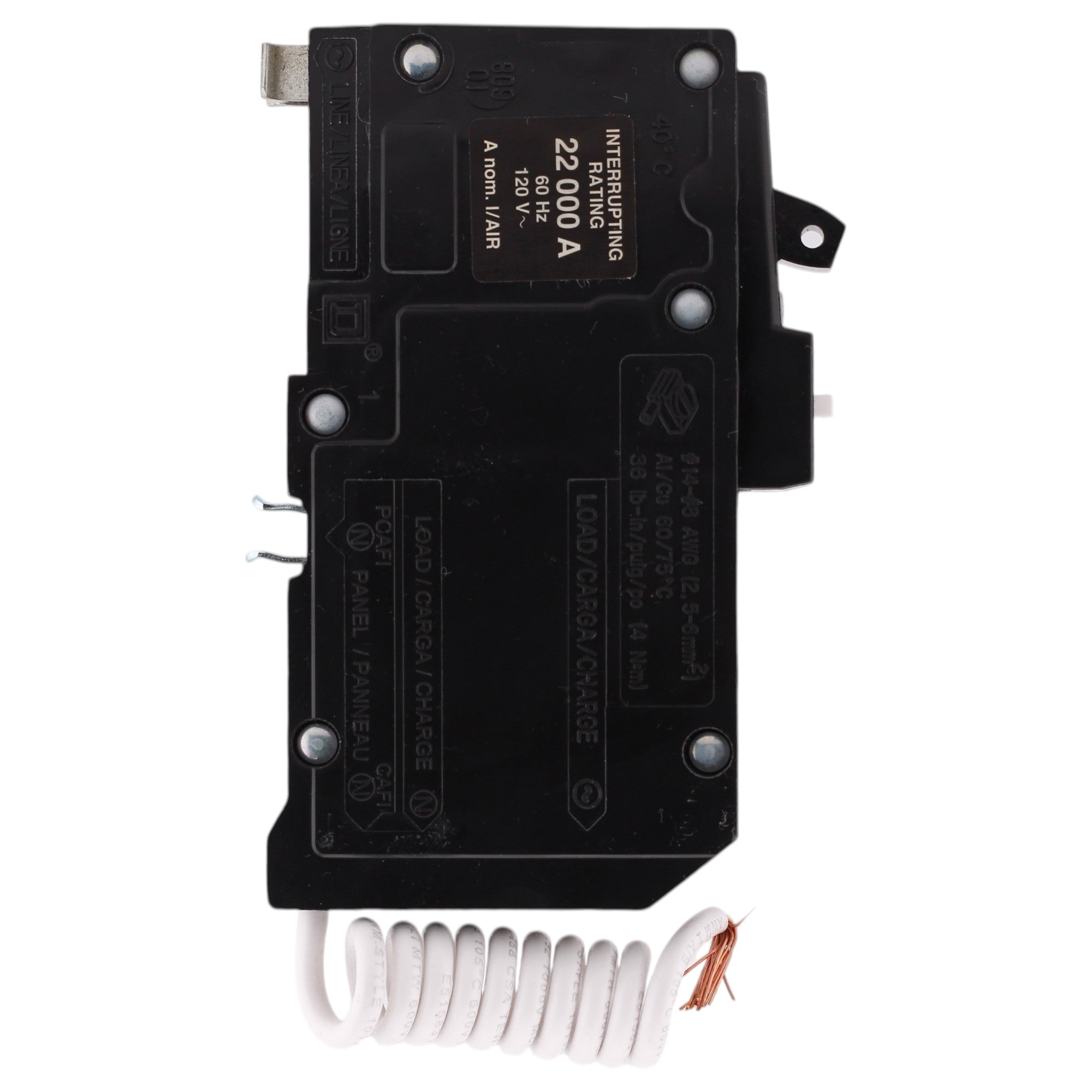 Square D QO, QO120VHCAFI, 20A, 1P, 120/240V, AFCI, Pigtail Neutral, Circuit Breaker - Image 5