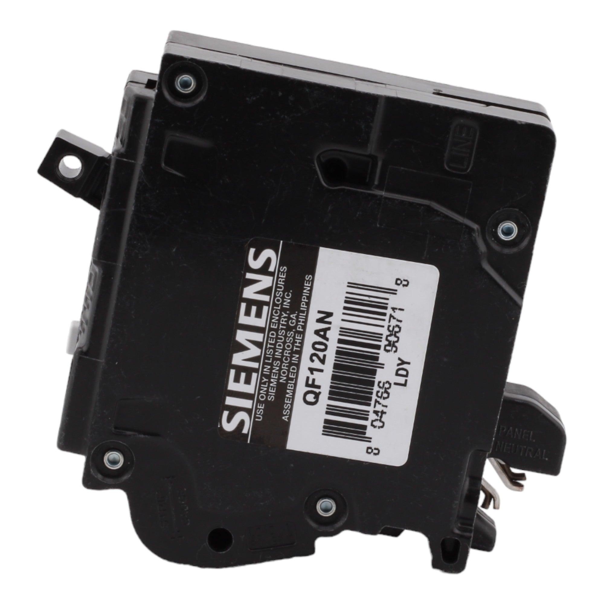 Siemens QF120AN, 20 Amp, 120 Volt, Single Pole, GFCI Circuit Breaker, Plug-In Neutral Connection, For Siemens Type EQ, EQL, SEQ Load Centers - Image 5