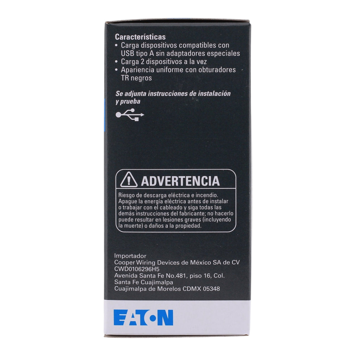 Eaton TR7766W-BOX, 20A, 125V, USB+Duplex Receptacle, TR, White - Image 6
