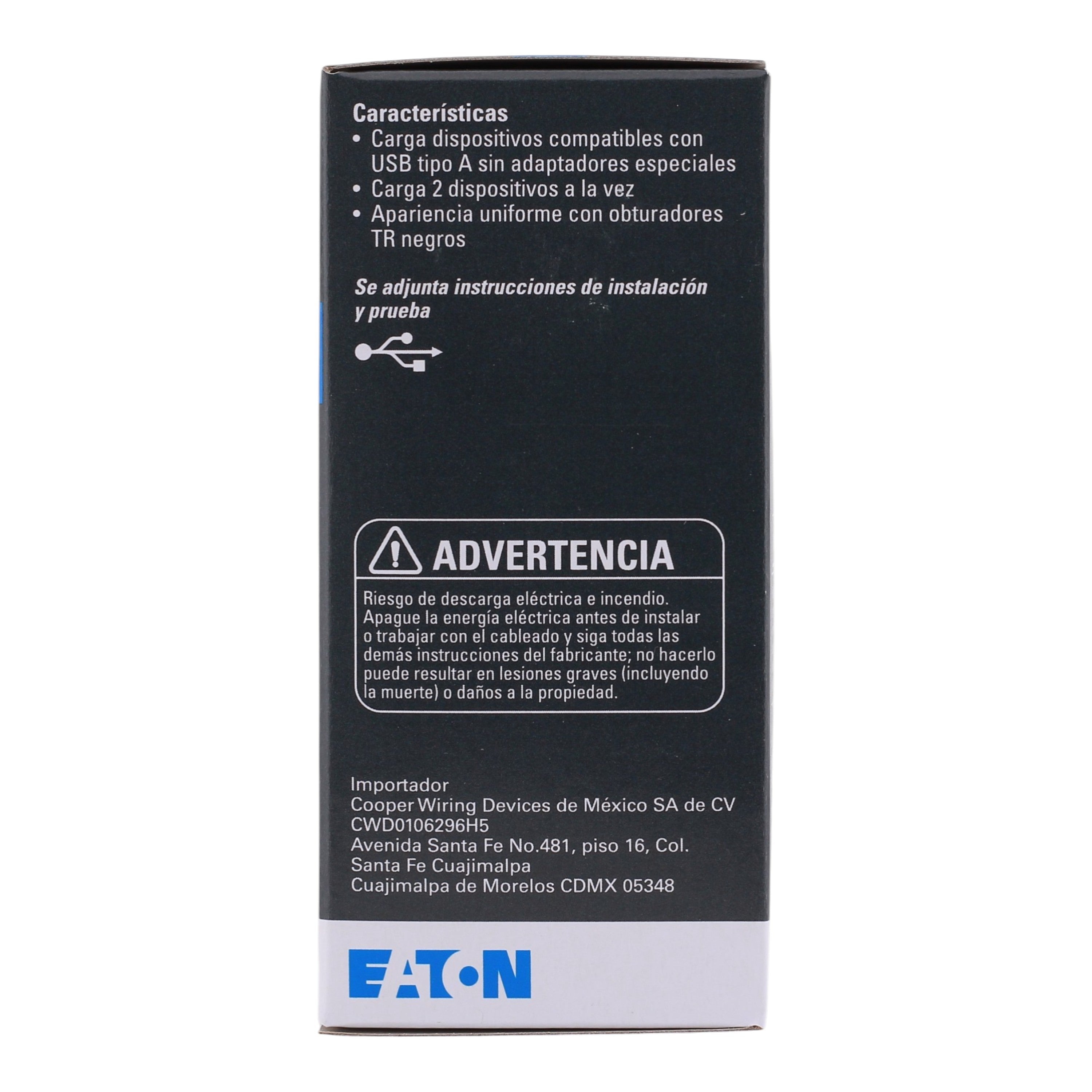 Eaton TR7766W-BOX, 20A, 125V, USB+Duplex Receptacle, TR, White - Image 6