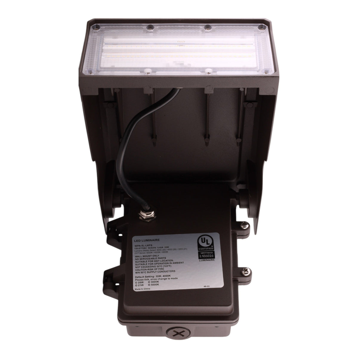 WPA-5L-LKFS LED Adjustable Wall Pack 22-35W 120-277V Selectable Lumen CCT - Image 8