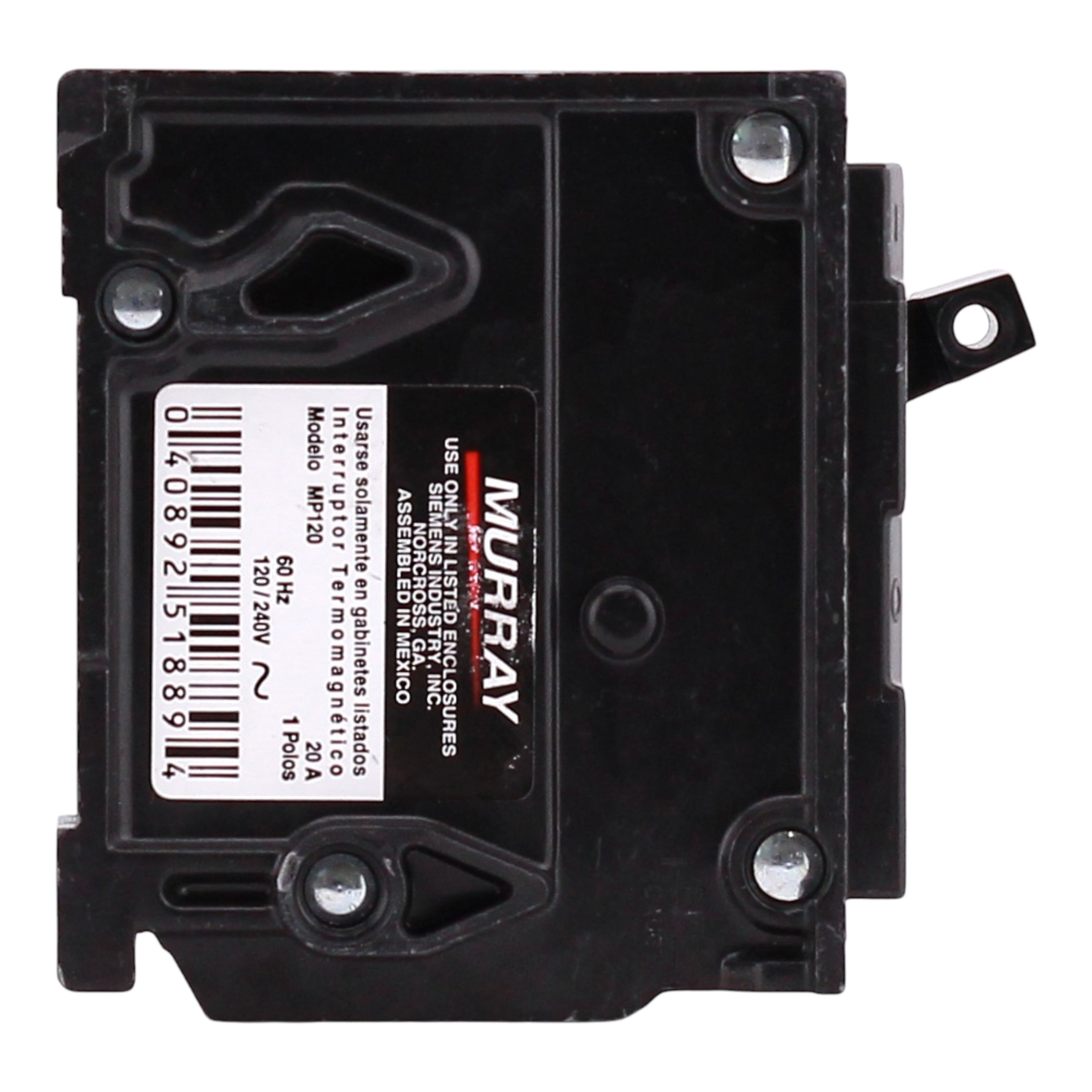 Murray MP120 20A 120V 1-Pole Miniature Thermal Magnetic Circuit Breaker, Compatible with Murray and Siemens Load Centers - Image 4