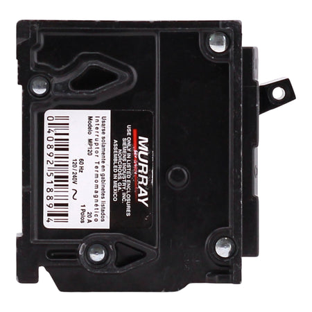 Murray MP120 20A 120V 1-Pole Miniature Thermal Magnetic Circuit Breaker, Compatible with Murray and Siemens Load Centers - Image 4