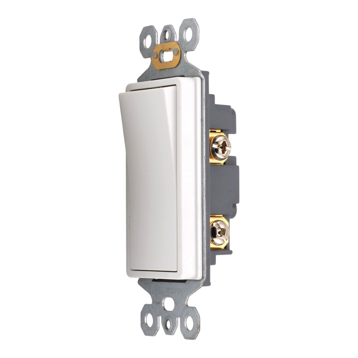 RES POWER 15A 125V Decorator Style Single-Pole Switch cULus Listed White - Image 3